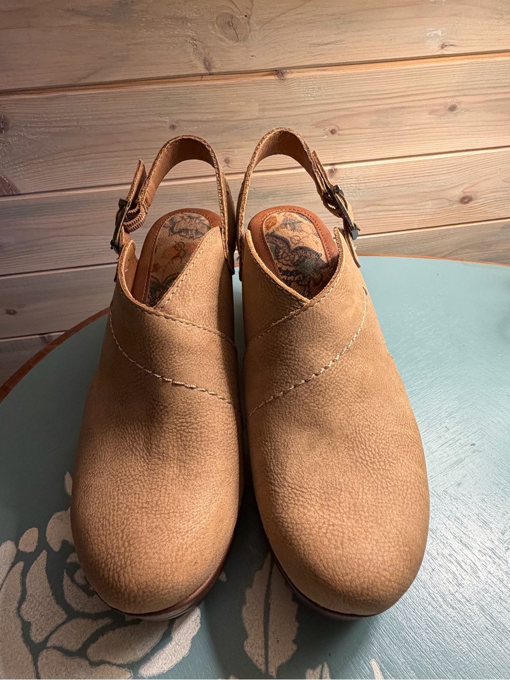 boc Tan Slingback Clog Mules